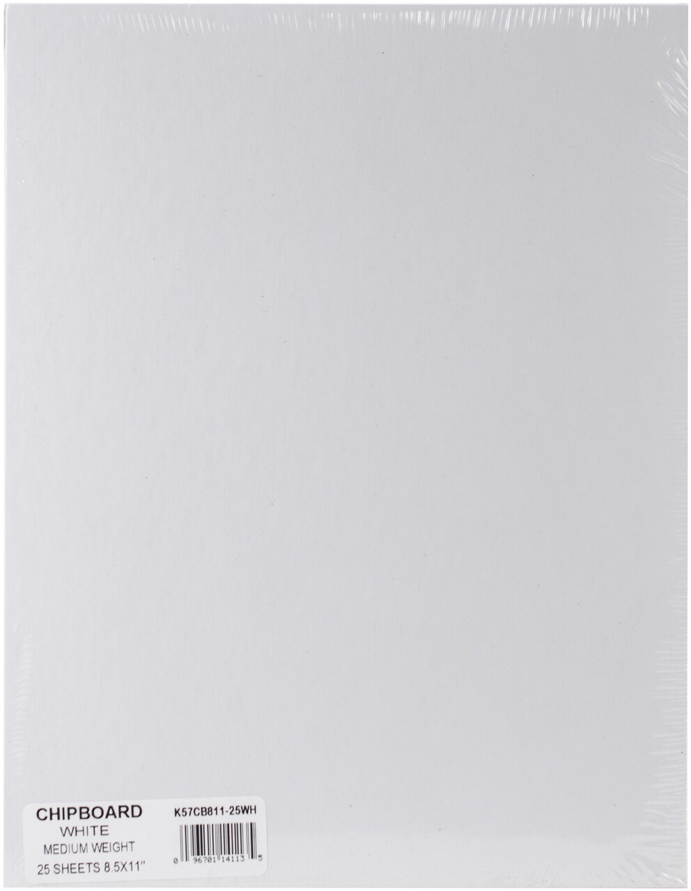 Grafix Medium Weight Chipboard Sheets 8.5X11 25/Pkg-White